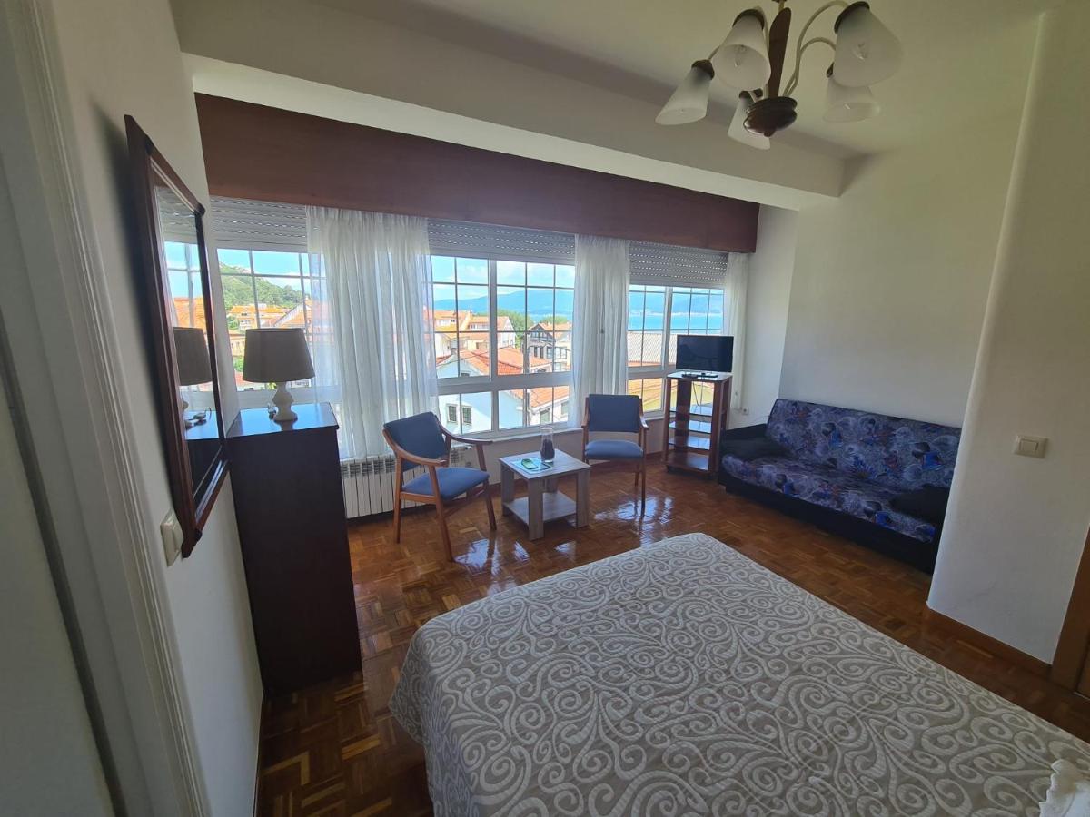 Hostal Playa Atlantica Hotel Louro Bagian luar foto